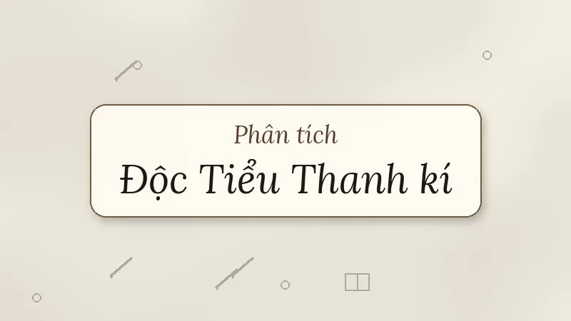 phân tích độc tiểu thanh kí