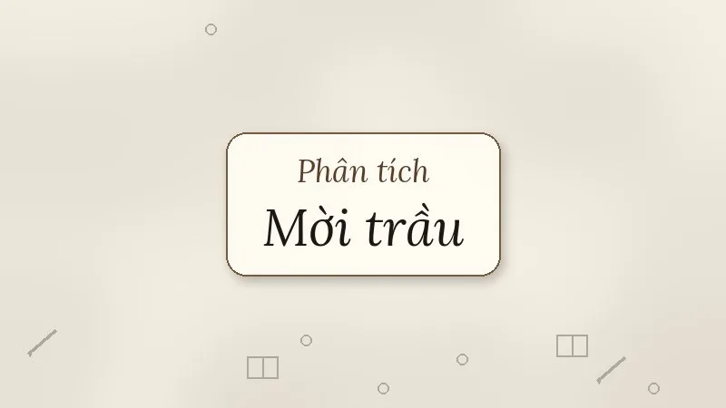 phân tích mời trầu