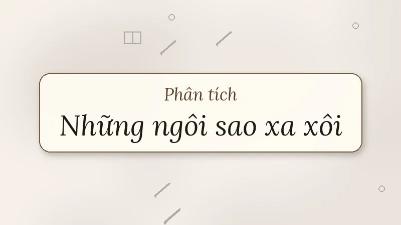 phân tích những ngôi sao xa xôi