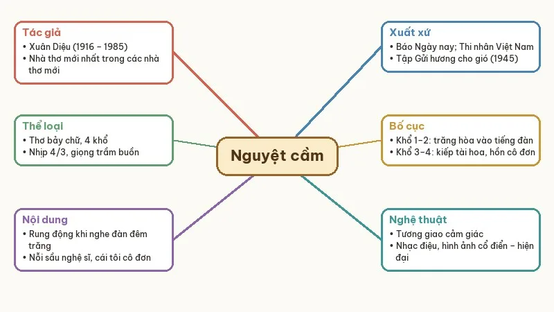 sơ đồ tư duy nguyệt cầm