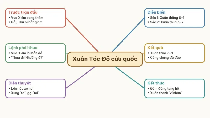 sơ đồ tư duy tóm tắt xuân tóc đỏ cứu quốc