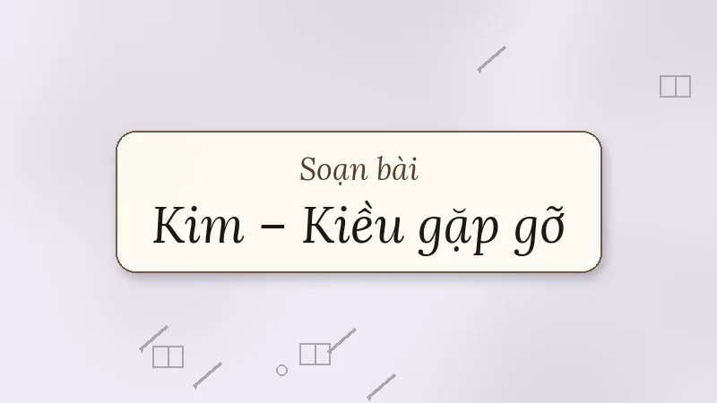 soạn bài kim kiều gặp gỡ