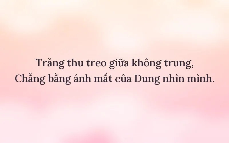 Thả thính người tên Dung