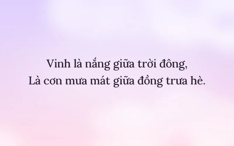 Thả thính người tên Vinh