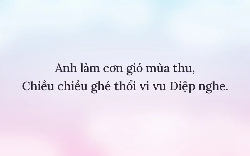 Thả thính tên Diệp