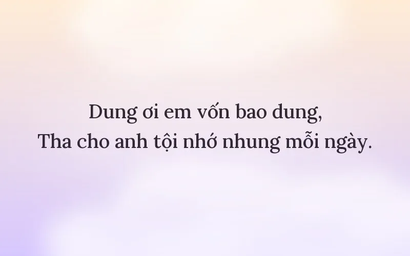 Thả thính tên Dung