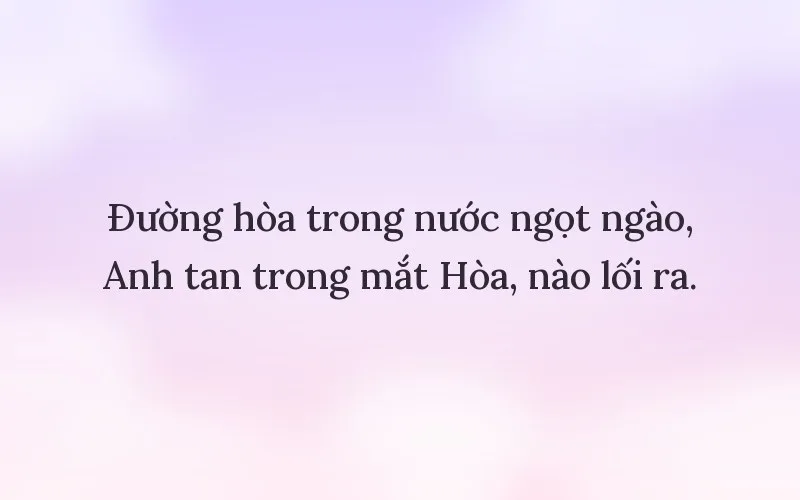 Thả thính tên Hòa