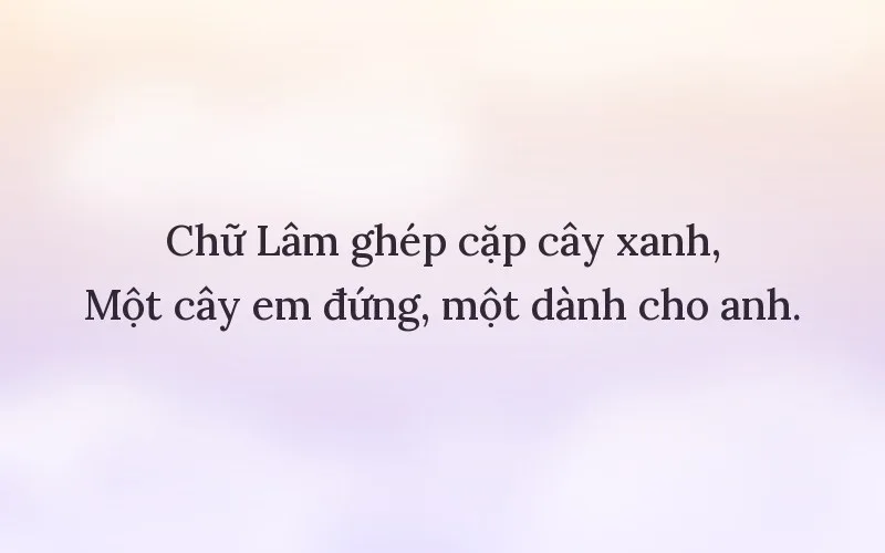 Thả thính tên Lâm