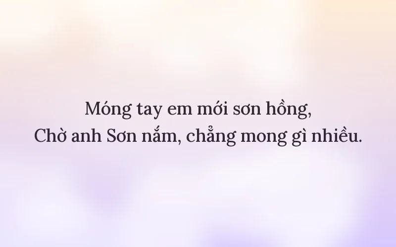 Thả thính người tên Sơn