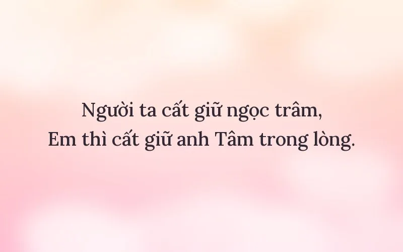 Thả thính tên Tâm con trai