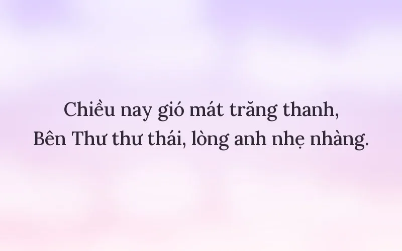 Thả thính tên Thư