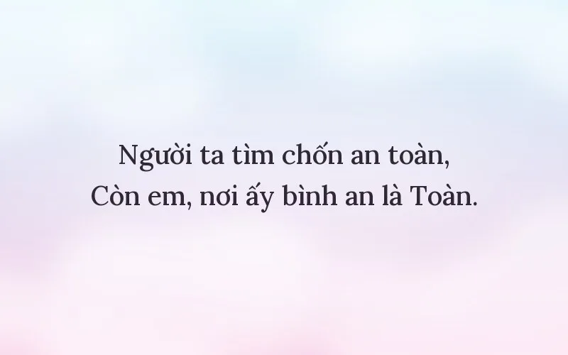 Thả thính người tên Toàn