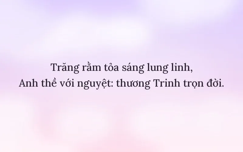 Thả thính tên Trinh