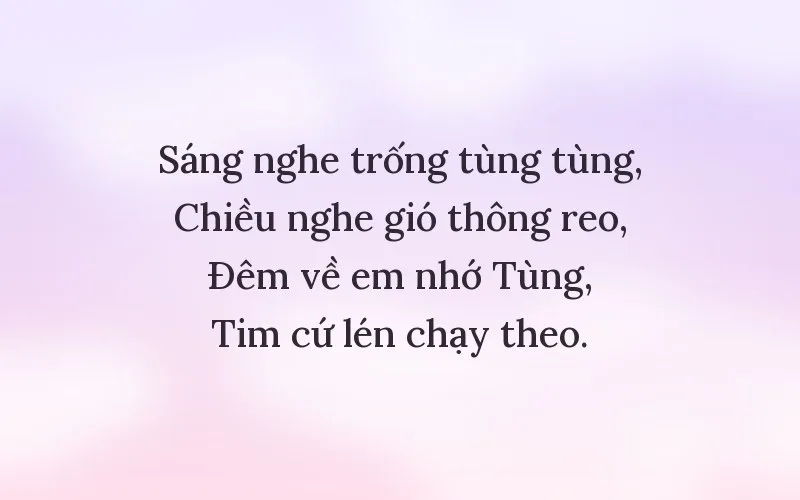 Thả thính tên Tùng