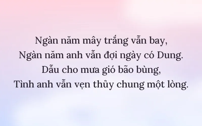 Thả thính theo tên Dung