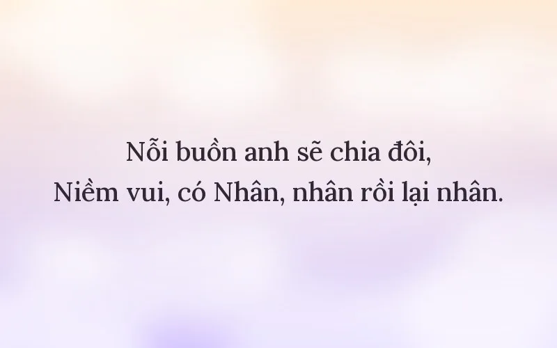 Thả thính theo tên Nhân