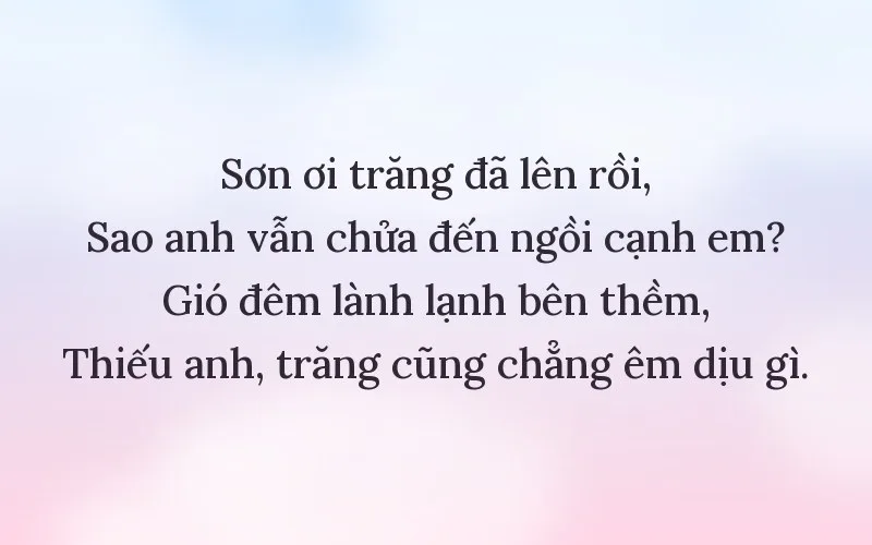 Thả thính theo tên Sơn
