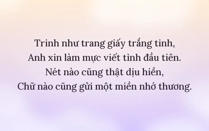 Thả thính theo tên Trinh