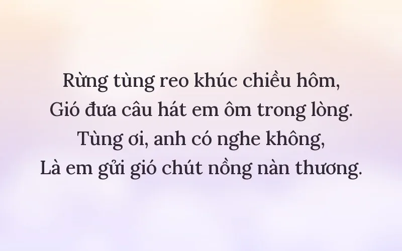 Thả thính theo tên Tùng