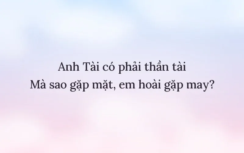 Thơ tán Tài