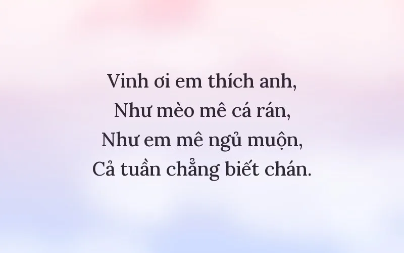 Thơ tán Vinh