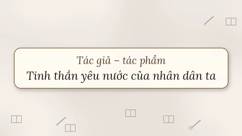 tinh thần yêu nước của nhân dân ta hồ chí minh