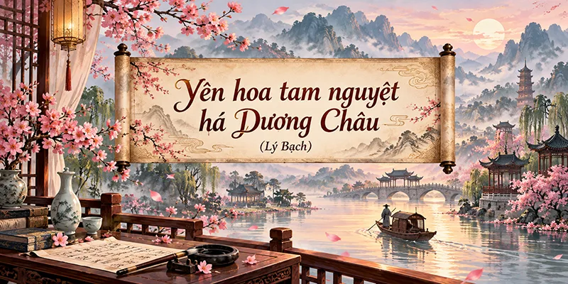 Yên hoa tam nguyệt há Dương Châu – thơ Lý Bạch