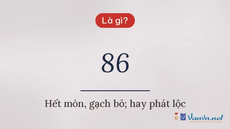 86 là gì