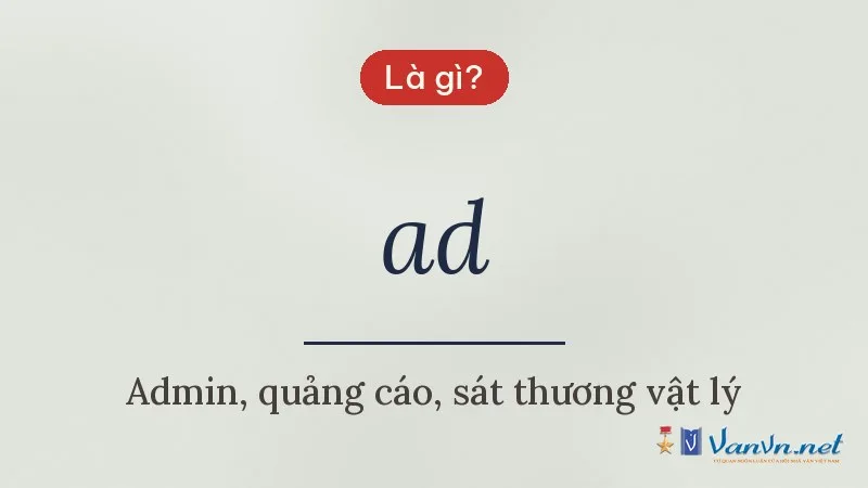 ad là gì
