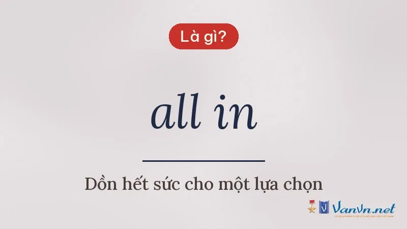 all in là gì