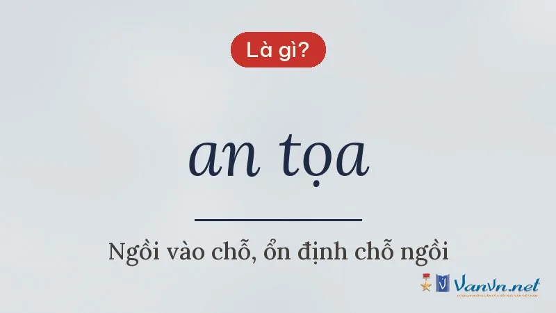 an tọa là gì