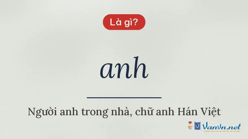 anh là gì