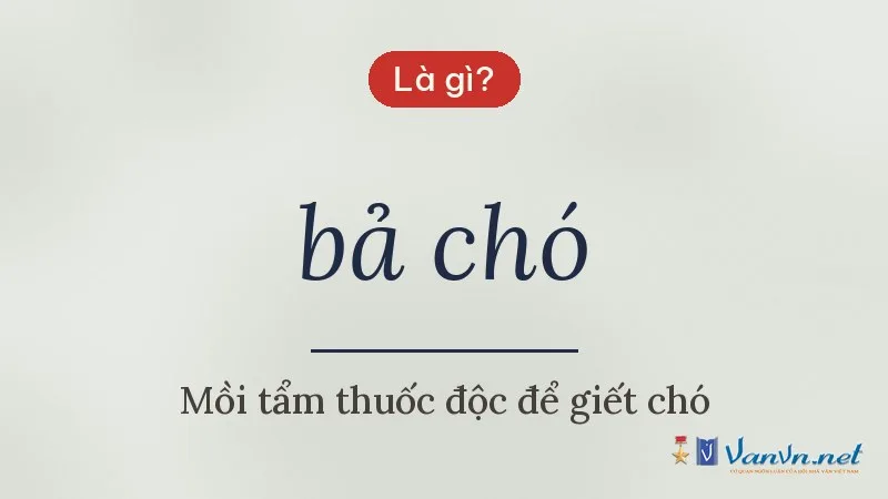 bả chó là gì
