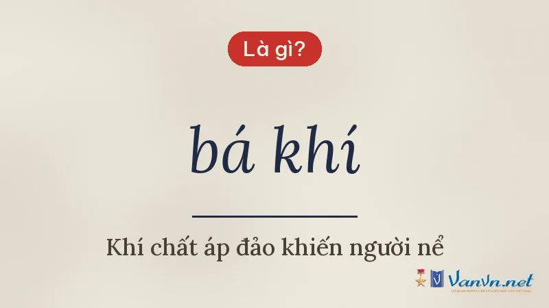 bá khí là gì