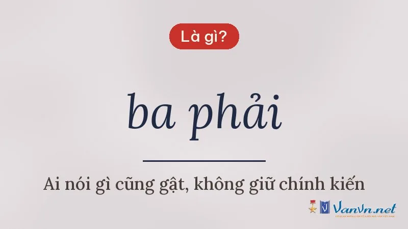 ba phải là gì