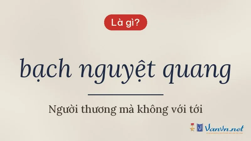 bạch nguyệt quang là gì