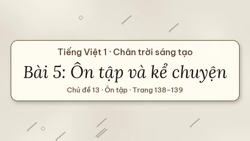 bài 5 ôn tập và kể chuyện lần đầu đi qua cầu khỉ lớp 1 chân trời sáng tạo