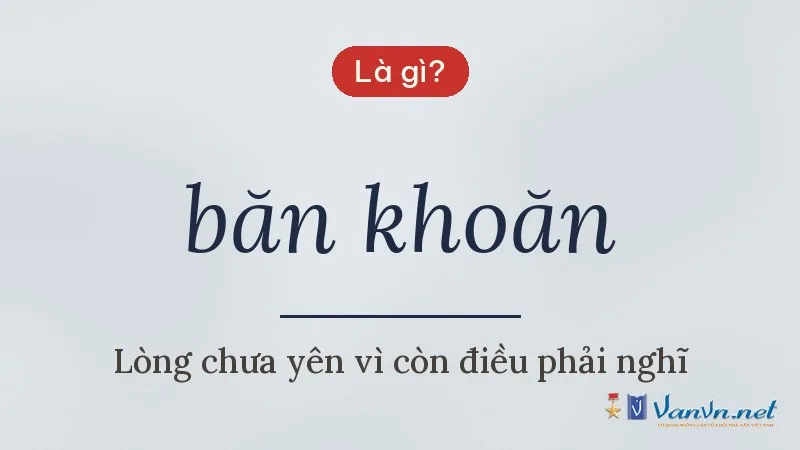băn khoăn là gì