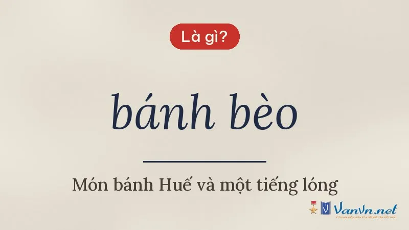 bánh bèo là gì
