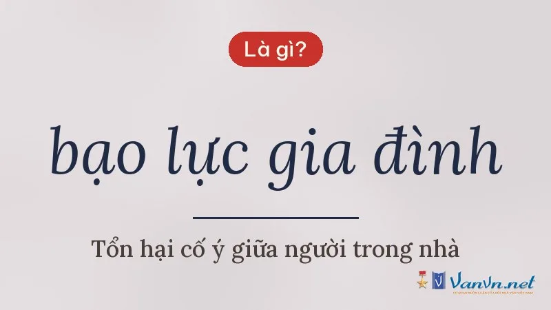 bạo lực gia đình là gì
