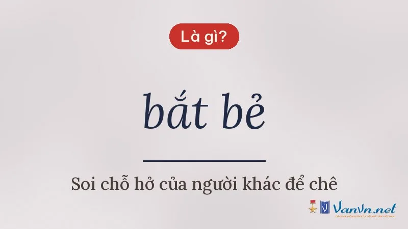 bắt bẻ là gì