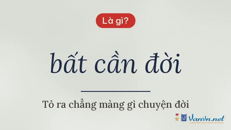 bất cần đời là gì