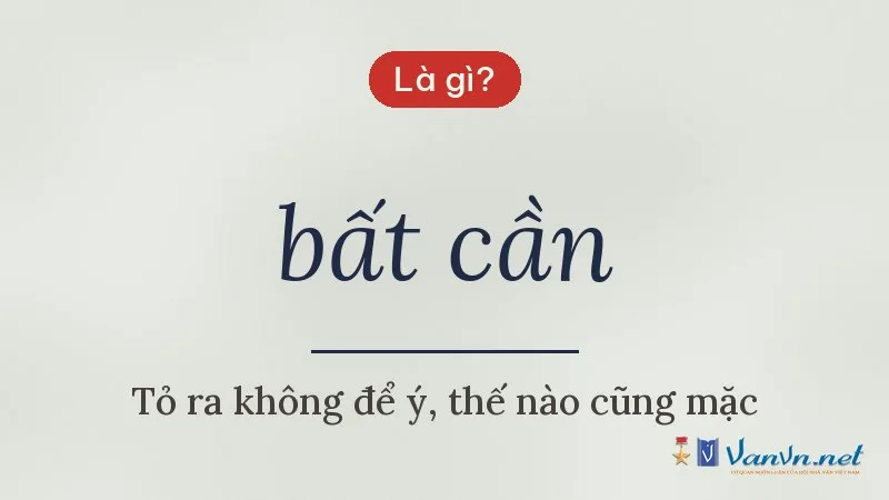 bất cần là gì
