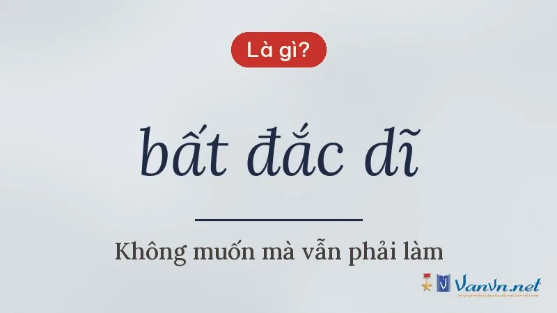 bất đắc dĩ là gì