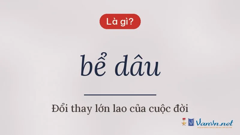 bể dâu là gì