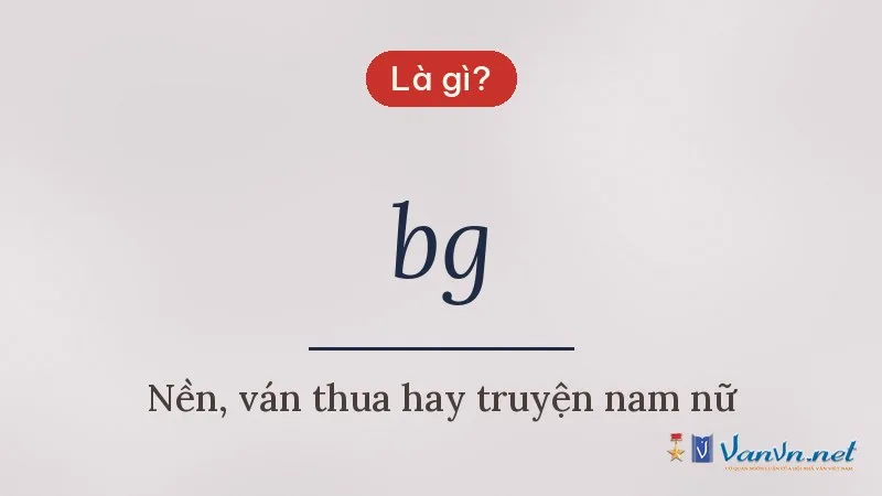 bg là gì
