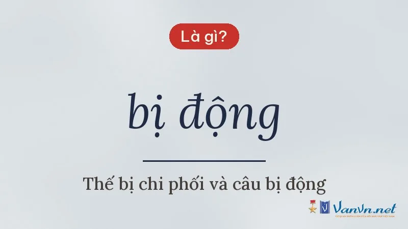 bị động là gì