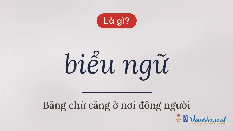 biểu ngữ là gì