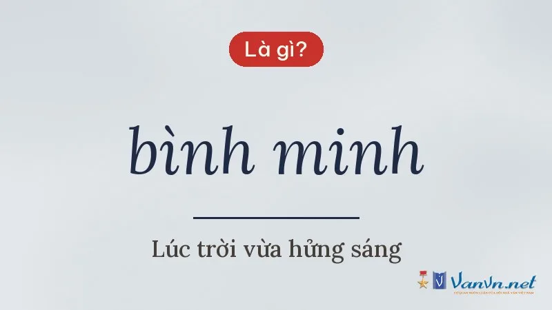 bình minh là gì