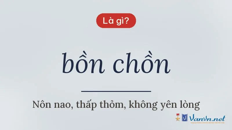 bồn chồn là gì